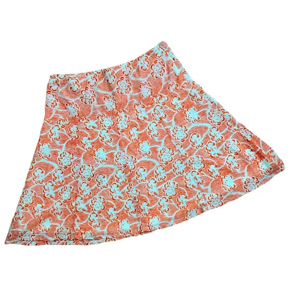 HIHO 100% Caribbean A-Line Skirt Reddish Orange Size L - Picture 1 of 5